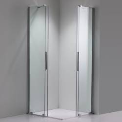 KABINA PRYSZNICOWA KWADRATOWA ASTRA-CH-A-90X2+D CHROM 90X90 CM 8 MM