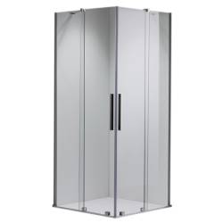 KABINA PRYSZNICOWA KWADRATOWA ASTRA-CH-A-100X2+D CHROM 100X100 CM 8 MM