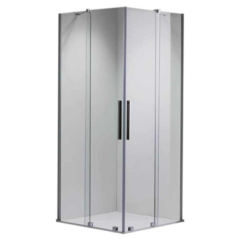 KABINA PRYSZNICOWA KWADRATOWA ASTRA-CH-A-110X2+D CHROM 110X110 CM 8 MM