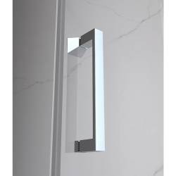 KABINA PRYSZNICOWA PROSTOKĄTNA ZES-KZ02B-100X80 CHROM 100x80 CM