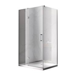 KABINA PRYSZNICOWA PROSTOKĄTNA ZES-KZ03A-100X90 CHROM 100x90 CM