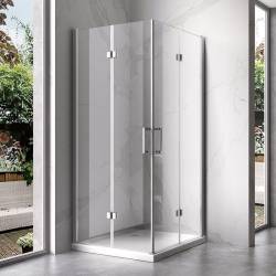 KABINA PRYSZNICOWA KWADRATOWA ZES-KZ08C-90 CHROM 90x90 CM
