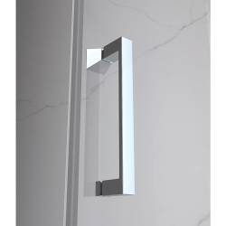 KABINA PRYSZNICOWA PROSTOKĄTNA ZES-KZ12B-100X80 CHROM 100x80 CM