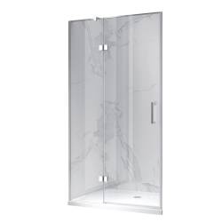DRZWI PRYSZNICOWE UCHYLNE DO WNĘKI KZ17F CHROM 120 CM 6 MM