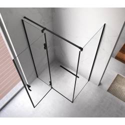 KABINA PRYSZNICOWA PROSTOKĄTNA ZES-KZ03A-BL-100X90 CZARNA 100x90 CM