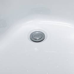KABINA PRYSZNICOWA PÓŁOKRĄGŁA Z BRODZIKIEM MAJA CHROM MROŻONE SZKŁO 90X90 MAJA-CH-FR-90X90