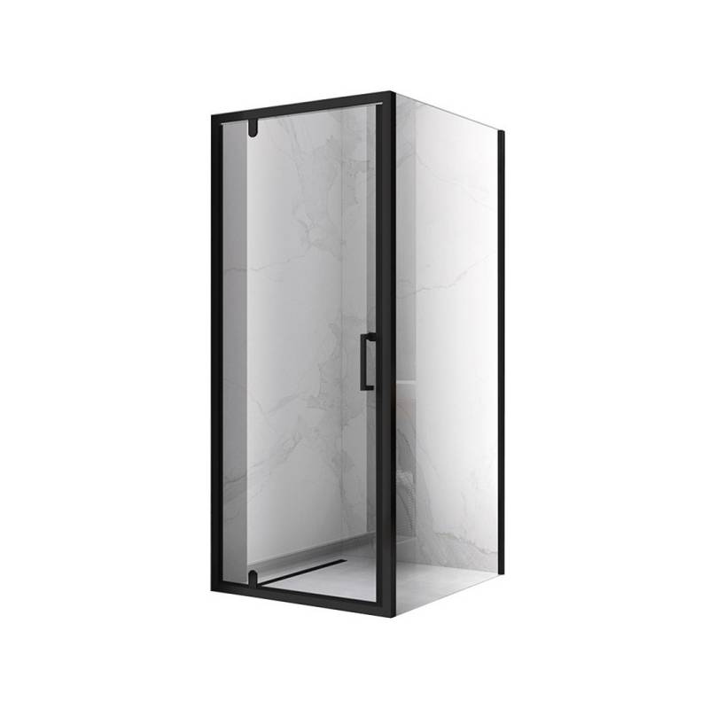 KABINA PRYSZNICOWA KWADRATOWA ZES-KZ04A-BL-70 CZARNA 70X70 CM
