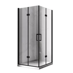 KABINA PRYSZNICOWA KWADRATOWA ZES-KZ08C-BL-90 CZARNA 90x90 CM