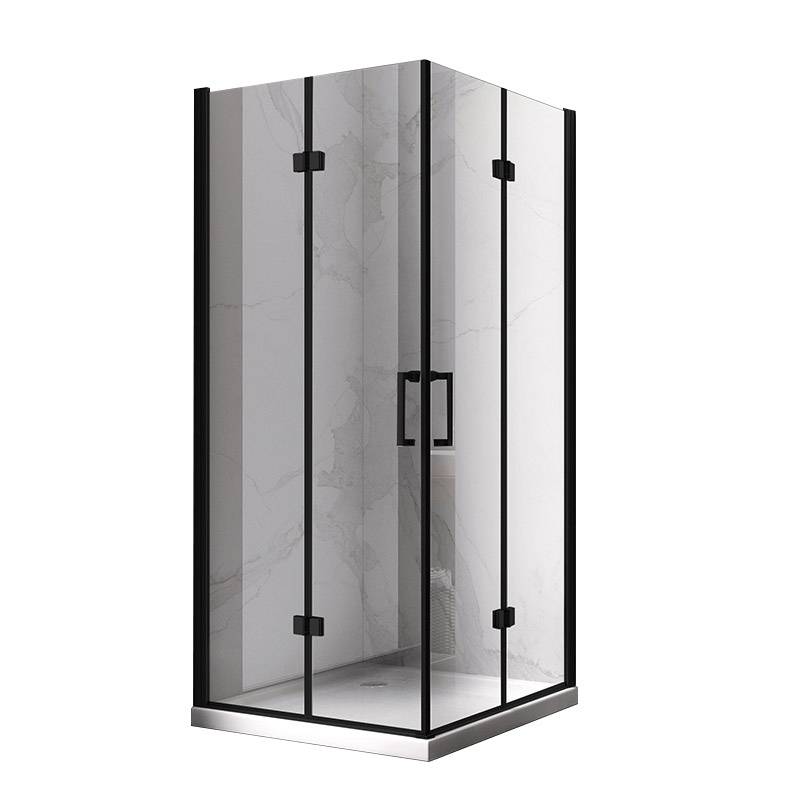 KABINA PRYSZNICOWA KWADRATOWA ZES-KZ08C-BL-90 CZARNA 90x90 CM