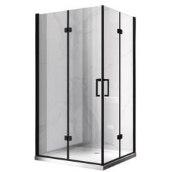 KABINA PRYSZNICOWA PROSTOKĄTNA ZES-KZ12A-BL-90X80 CZARNA 90x80 CM