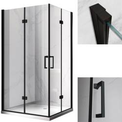 KABINA PRYSZNICOWA PROSTOKĄTNA ZES-KZ13A-BL-100X90 CZARNA 100x90 CM