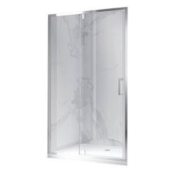 DRZWI PRYSZNICOWE UCHYLNE DO WNĘKI ZES-KZ19E-110 CHROM 110 CM 6 MM