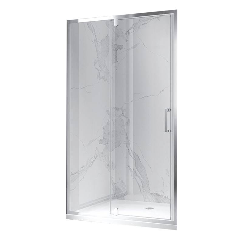 DRZWI PRYSZNICOWE UCHYLNE DO WNĘKI ZES-KZ19E-110 CHROM 110 CM 6 MM