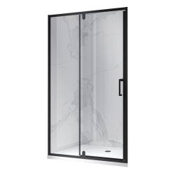DRZWI PRYSZNICOWE UCHYLNE DO WNĘKI ZES-KZ19F-BL-120 CZARNE 120 CM 6 MM