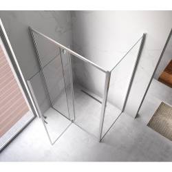 KABINA PRYSZNICOWA PROSTOKĄTNA ZES-KZ06B-100X80 CHROM 100x80 CM