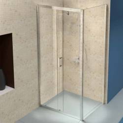 KABINA PRYSZNICOWA PROSTOKĄTNA ZES-KZ103A-100X80 CHROM 100x80 CM