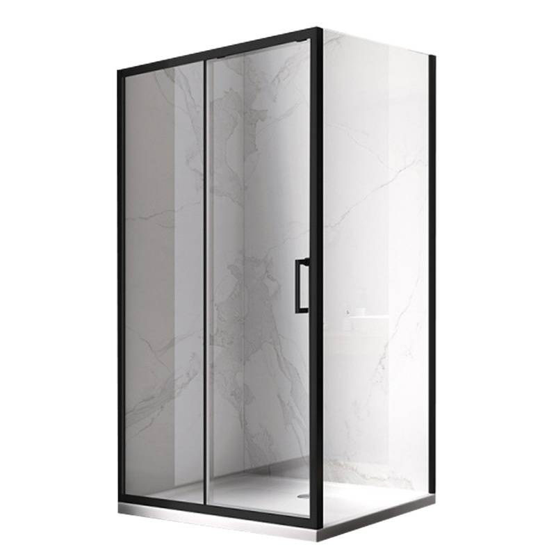 KABINA PRYSZNICOWA PROSTOKĄTNA ZES-KZ103B-BL-110X80 CZARNA 110x80 CM