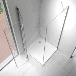 KABINA PRYSZNICOWA KWADRATOWA ZES-KZ20C-90 CHROM 90x90 CM