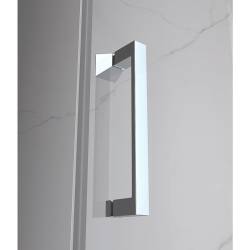 KABINA PRYSZNICOWA PROSTOKĄTNA ZES-KZ20C-90X80 CHROM 90x80 CM