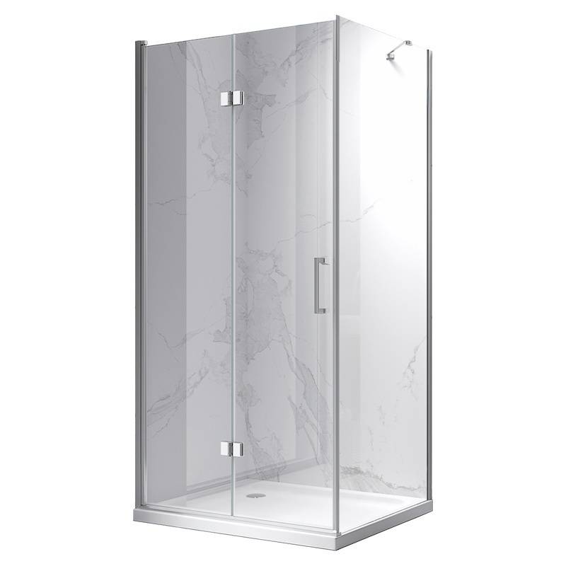 KABINA PRYSZNICOWA PROSTOKĄTNA ZES-KZ20D-100X80 CHROM 100x80 CM