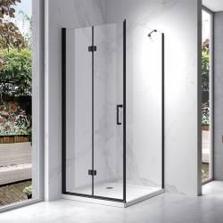 KABINA PRYSZNICOWA KWADRATOWA ZES-KZ20B-BL-80 CZARNA 80x80 CM