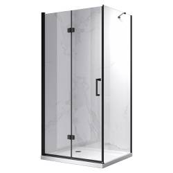KABINA PRYSZNICOWA PROSTOKĄTNA ZES-KZ20D-BL-100X80 CZARNA 100x80 CM