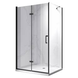 KABINA PRYSZNICOWA PROSTOKĄTNA ZES-KZ20E-BL-110X80 CZARNA 110x80 CM
