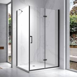 KABINA PRYSZNICOWA PROSTOKĄTNA ZES-KZ20F-BL-120X90 CZARNA 120x90 CM