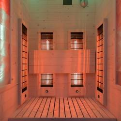 SAUNA SUCHA INFRARED NISKOTEMPERATUROWA TROMSO1 90x90 CM