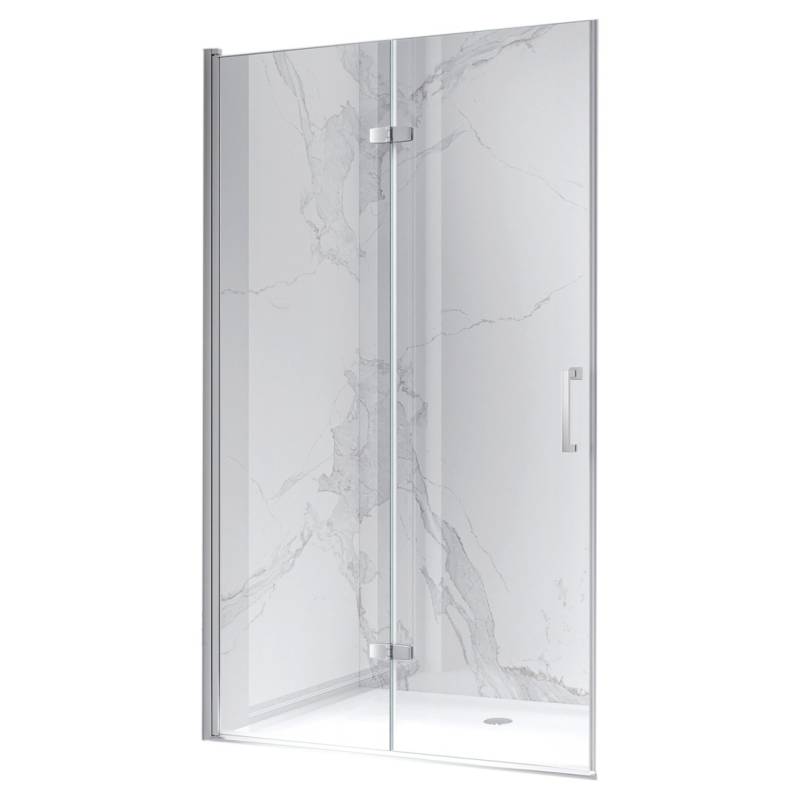 DRZWI PRYSZNICOWE UCHYLNE DO WNĘKI ZES-KZ21E-110 CHROM 110 CM 6 MM