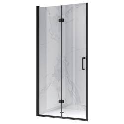 DRZWI PRYSZNICOWE UCHYLNE DO WNĘKI ZES-KZ21C-BL-90 CZARNY 90 CM 6 MM