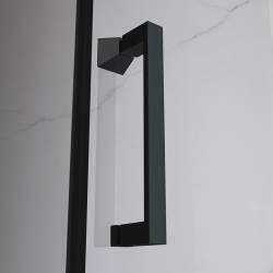 DRZWI PRYSZNICOWE UCHYLNE DO WNĘKI ZES-KZ21E-BL-110 CZARNE 110 CM 6 MM