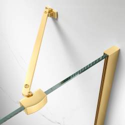 KABINA PRYSZNICOWA PROSTOKĄTNA ZES-KZ20F-GL-120X90 ZŁOTA 120x90 CM