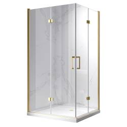 KABINA PRYSZNICOWA PROSTOKĄTNA ZES-KZ12B-GL-100X80 ZŁOTA 100x80 CM