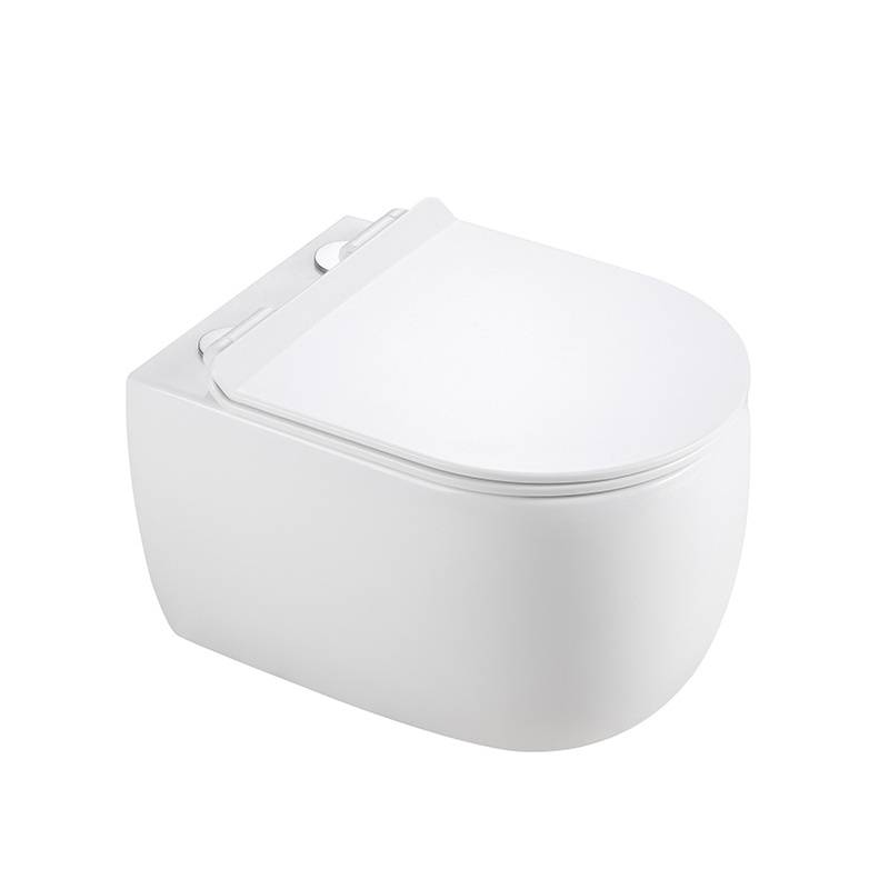 MISKA WC WISZĄCA TORNADO LAKE-WH-TR-01 BIAŁA DESKA WOLNOOPADAJĄCA DUROPLAST LAKE-WH-TR-01
