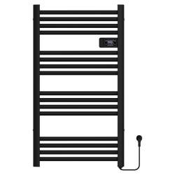GRZEJNIK ŁAZIENKOWY ELEKTRYCZNY ALUMINIOWY DRABINKA 96x54 500W LOA CZARNY LOA-BL