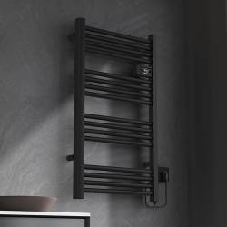 GRZEJNIK ŁAZIENKOWY ELEKTRYCZNY ALUMINIOWY DRABINKA 96x54 500W LOA CZARNY LOA-BL