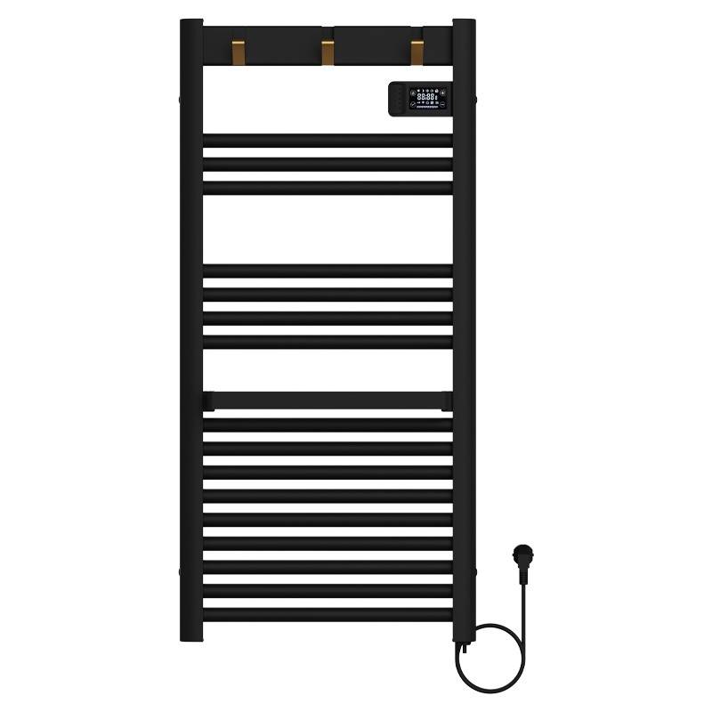 GRZEJNIK ŁAZIENKOWY ELEKTRYCZNY ALUMINIOWY DRABINKA ECO 500W YASUR CZARNY YASUR-BL