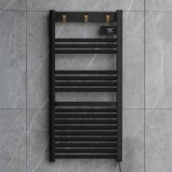 GRZEJNIK ŁAZIENKOWY ELEKTRYCZNY ALUMINIOWY DRABINKA ECO 500W YASUR CZARNY YASUR-BL