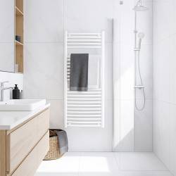 GRZEJNIK ŁAZIENKOWY ŚCIENNY PIONOWY WODNY DRABINKA 120x50 CORSO-WH-4 BIAŁY CORSO-WH-4