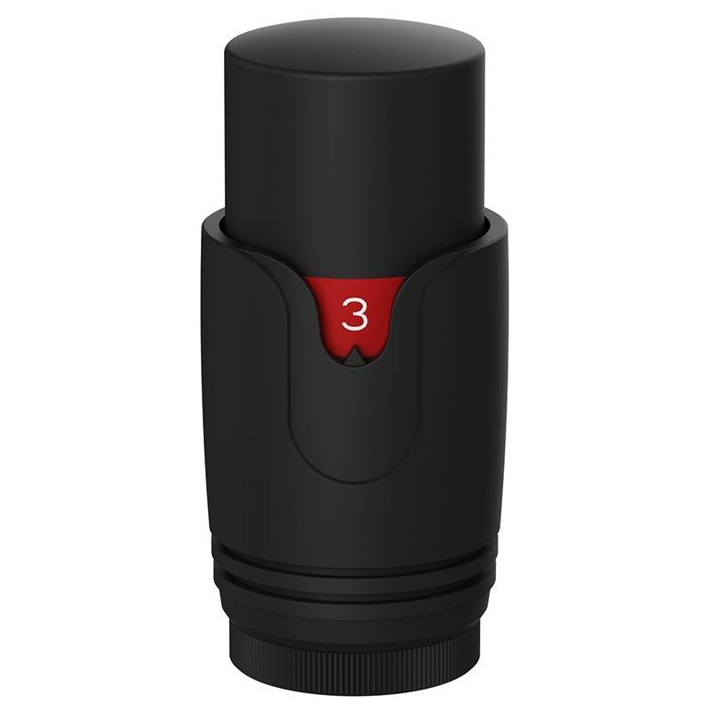GŁOWICA TERMOSTATYCZNA POKRĘTŁO DO GRZEJNIKA GWINT M30x1.5 GT-BL-1 CZARNA GT-BL-1