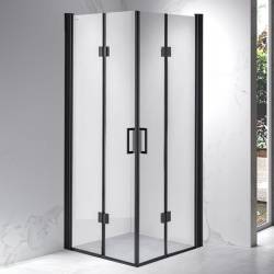 KABINA PRYSZNICOWA KWADRATOWA ZES-BS05A-80 CZARNA 80x80 CM