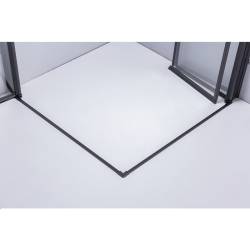 KABINA PRYSZNICOWA KWADRATOWA ZES-BS05A-80 CZARNA 80x80 CM