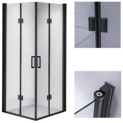 KABINA PRYSZNICOWA KWADRATOWA ZES-BS05B-90 CZARNA 90x90 CM