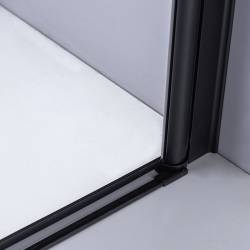 KABINA PRYSZNICOWA KWADRATOWA ZES-BS05B-90 CZARNA 90x90 CM