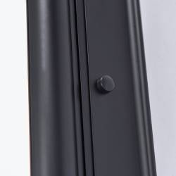 KABINA PRYSZNICOWA KWADRATOWA ZES-BS05B-90 CZARNA 90x90 CM