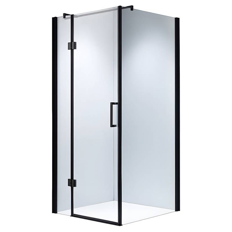 KABINA PRYSZNICOWA KWADRATOWA ZES-KZ1390A-BL-80 CZARNA 80x80 CM