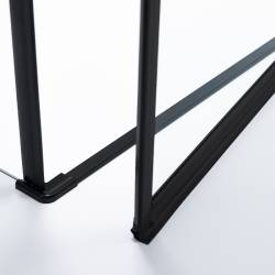 KABINA PRYSZNICOWA KWADRATOWA ZES-KZ1390A-BL-80 CZARNA 80x80 CM