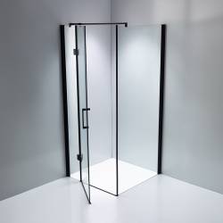 KABINA PRYSZNICOWA KWADRATOWA ZES-KZ1390A-BL-80 CZARNA 80x80 CM