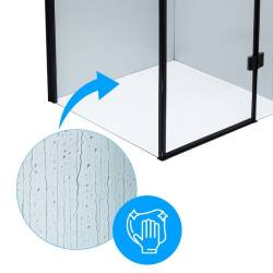 KABINA PRYSZNICOWA KWADRATOWA ZES-KZ1390B-BL-90 CZARNY 90x90 CM